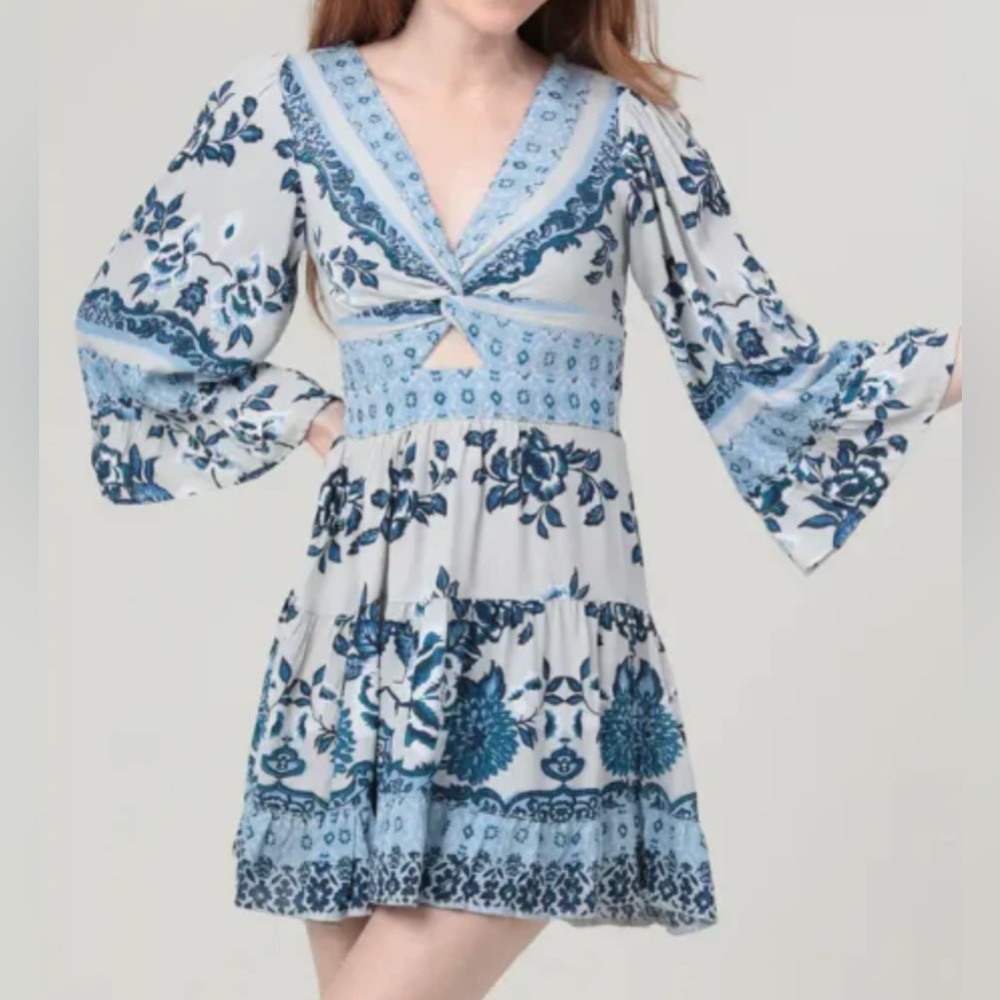 ANGIE BLUEBELL MINI DRESS